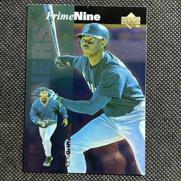 Ken Griffey Jr. 1998 Upper Deck Prime Nine Baseball Card Seattle Mariners #PN6 - Picture 1 of 2